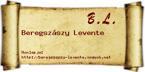 Beregszászy Levente névjegykártya